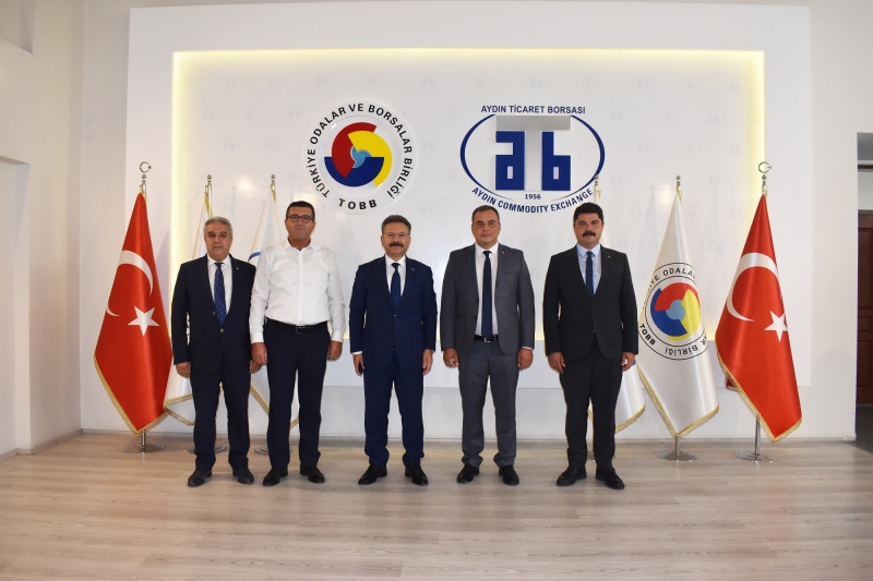 11.08.2023 Farewell visit to Aydın Commodity Exchange From Aydın Governor Huseyin Aksoy 