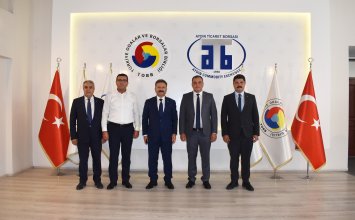 11.08.2023 Farewell visit to Aydın Commodity Exchange From Aydın Governor Huseyin Aksoy 