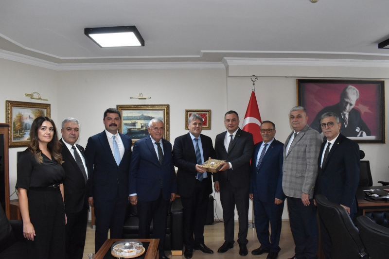 4.10.2023 Aydın Commodity Exchange Management Paid a Congratulatory Visit to Ali Ulvi Yılmaz, who was appointed as the Aydın High Chief Prosecutor' Office
