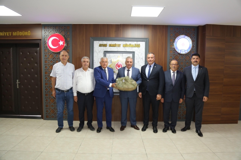 10.09.2024 Aydın Ticaret Borsası’ndan İl Emniyet Müdürü Armağan Adnan Erdoğan’a Hayırlı Olsun Ziyareti