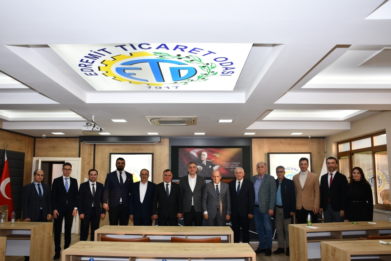 18.12.2024 Aydın Commodity Exchange Delegation Visited the Edremit Chamber of Commerce