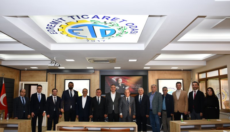 18.12.2024 Aydın Commodity Exchange Delegation Visited the Edremit Chamber of Commerce