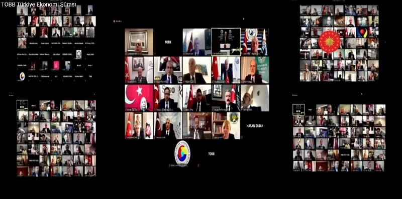 19.11.2020 Aydın Ticaret Borsası Başkanları, TOBB Türkiye Ekonomi Şurası’na Online Katıldı