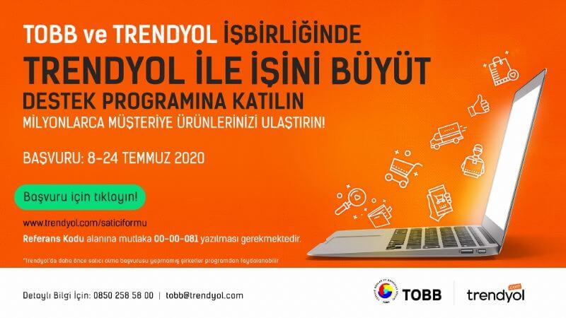 09.07.2020 TOBB ve Trendyol’un KOBİ destek programı başlıyor